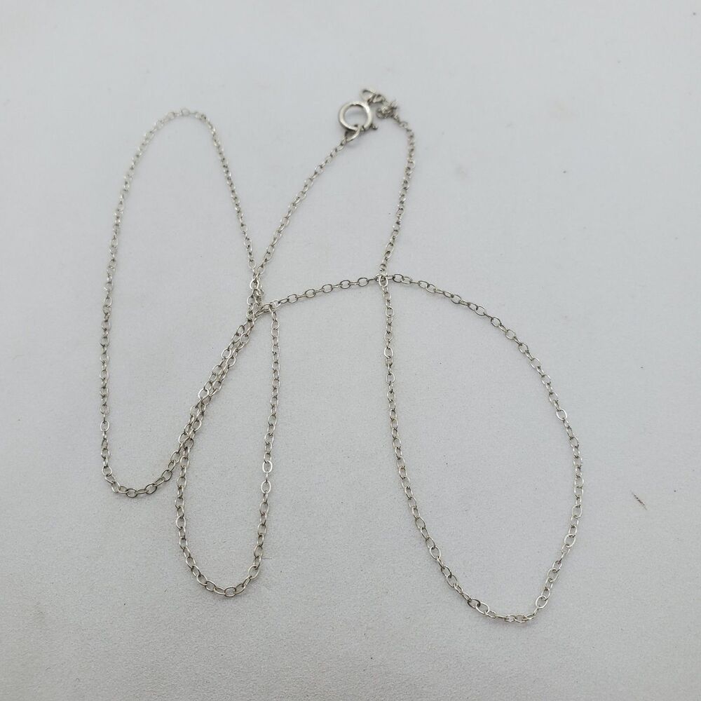 Sterling Silver 18" Chain Necklace 925